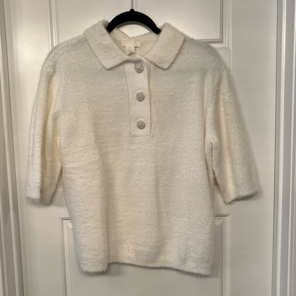 H&M Short Sleeve Cozy Sweater